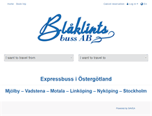 Tablet Screenshot of boka.blaklintsbuss.se